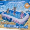 PISCINA INFLABLE FAMILIAR — AZUL CON ROSA