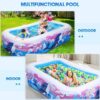 PISCINA INFLABLE FAMILIAR — AZUL CON ROSA