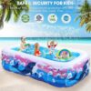 PISCINA INFLABLE FAMILIAR — AZUL CON ROSA