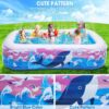 PISCINA INFLABLE FAMILIAR — AZUL CON ROSA