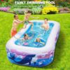 PISCINA INFLABLE FAMILIAR — AZUL CON ROSA