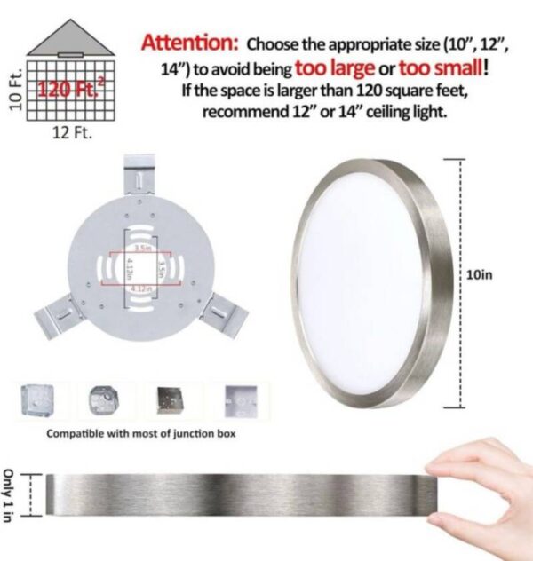 LAMPARA  LED DE TECHO