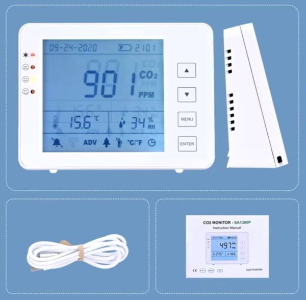 DETECTOR DE CO2 PARA INTERIORES