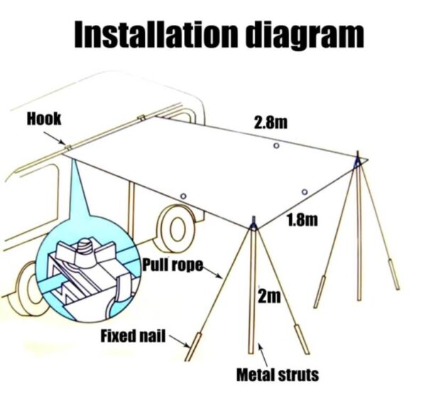 TOLDO DE TECHO PARA COCHE