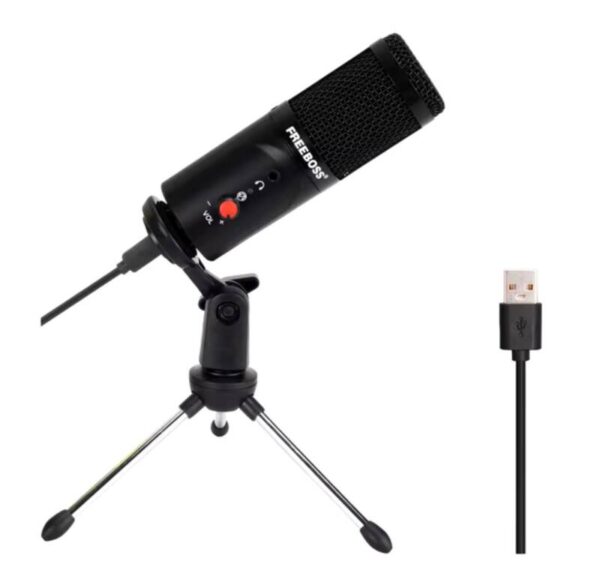MICROFONO USB CON CABLE Y TRIPODE